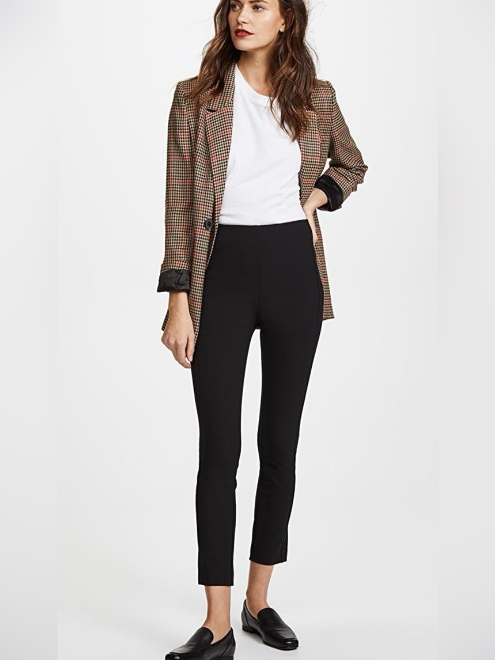 rag & bone Simone Black High-Rise Ankle Pants
